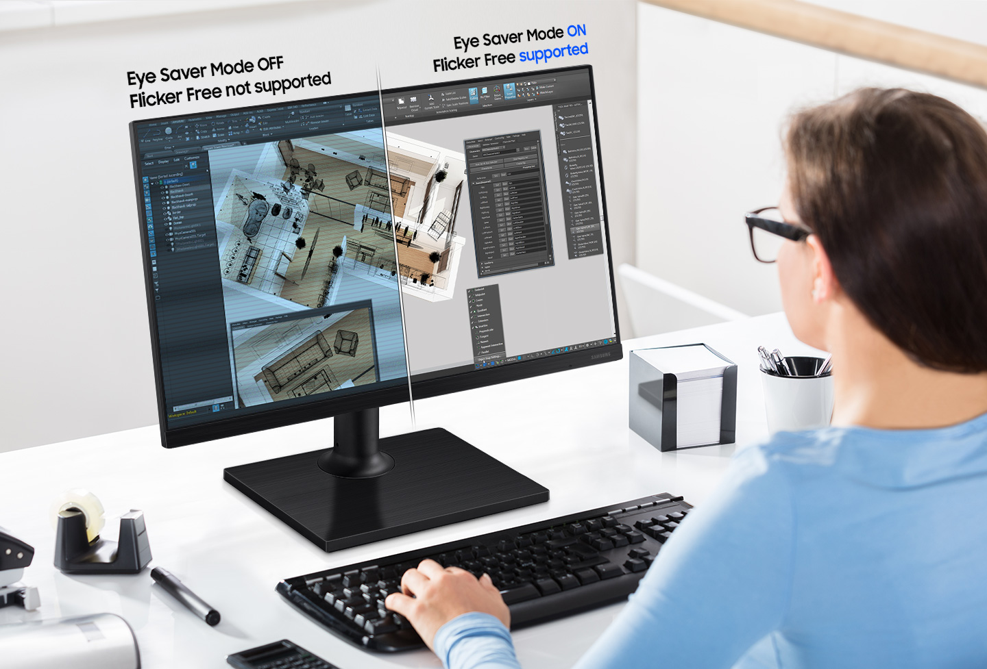 Samsung T45F Borderless IPS Panel Adjustable Professional Monitor